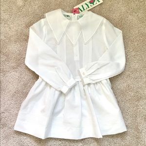 Vintage Alyssa Pin Tuck Party Dress & Slip EUC